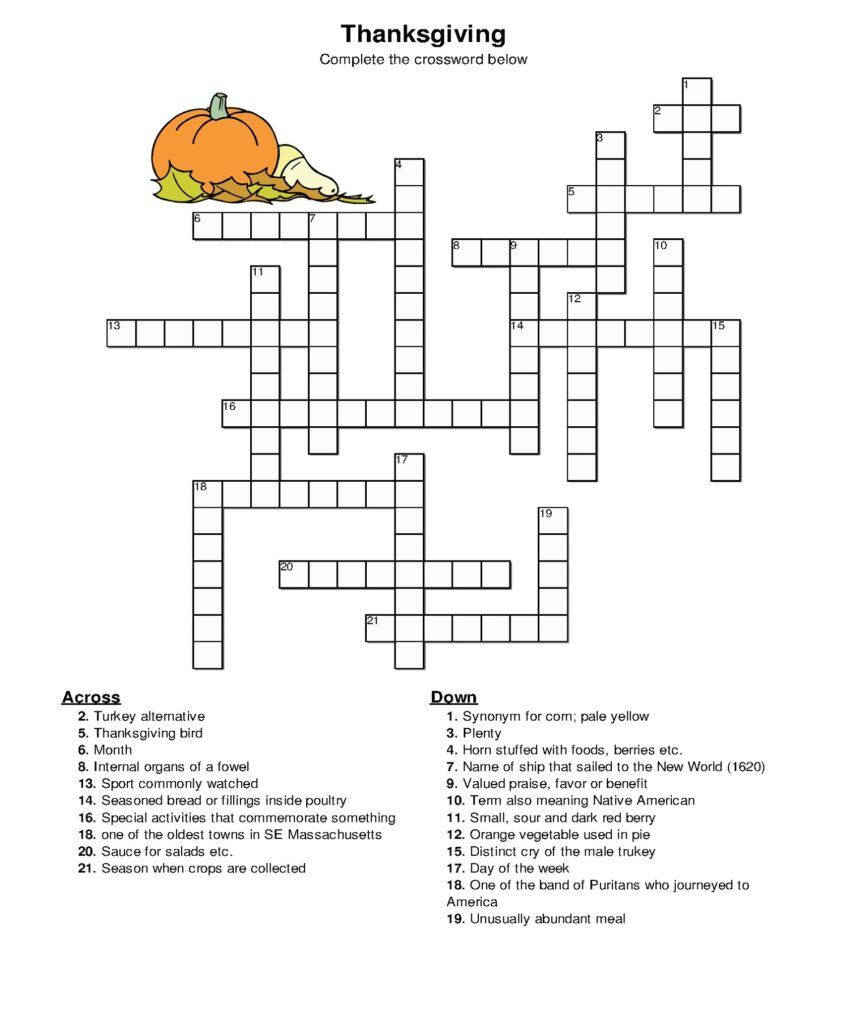 10 Best Large Print Easy Crossword Puzzles Printable Printableecom 