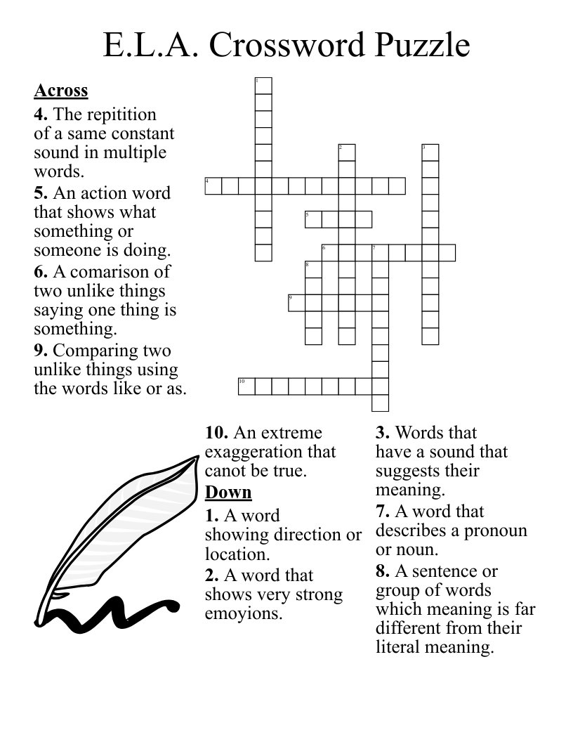 20 Printable Crossword Puzzles Make Learning Vocabulary Fun Printable