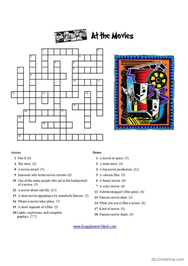 2017 Pixar Film Crossword