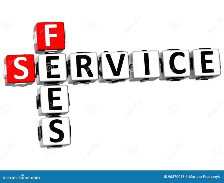 3D Service Fees Crossword Stock Illustration Illustration Of Support 