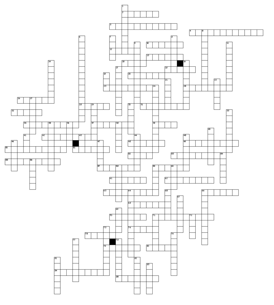 88 Constellations Crossword Puzzle