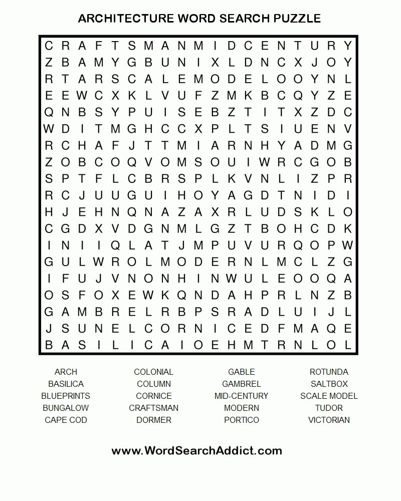 Arch Gothic Architecture Crossword