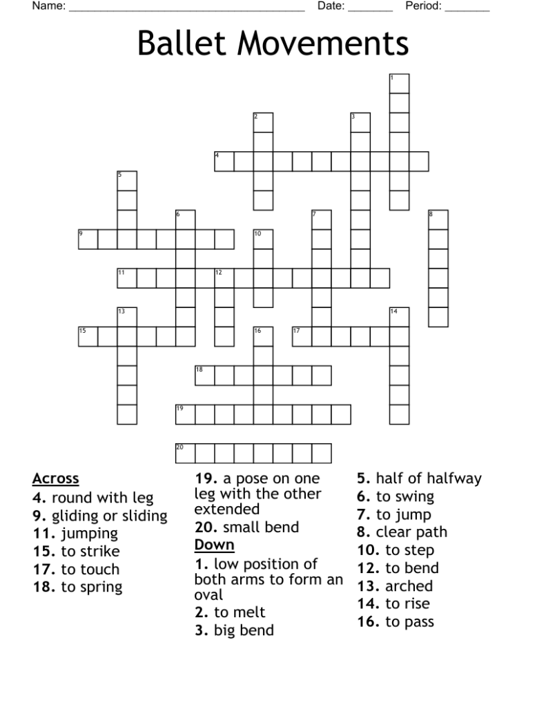 Ballet Jump Crossword Clue