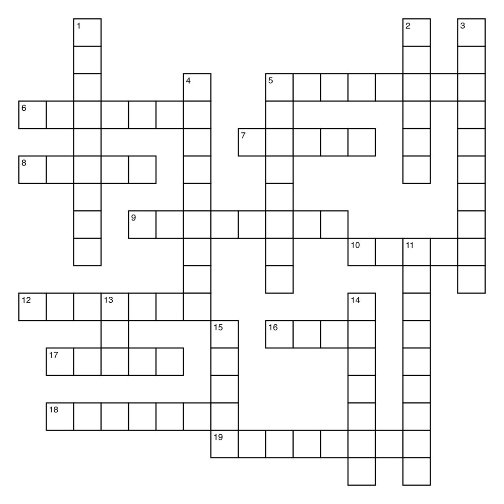 Blank Crossword Puzzle Template 10 Free PDF Printables Printablee
