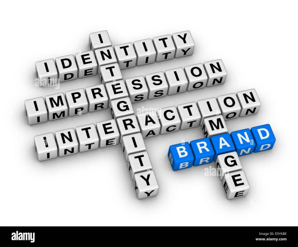 Brand Crossword Puzzle Stock Photo Alamy