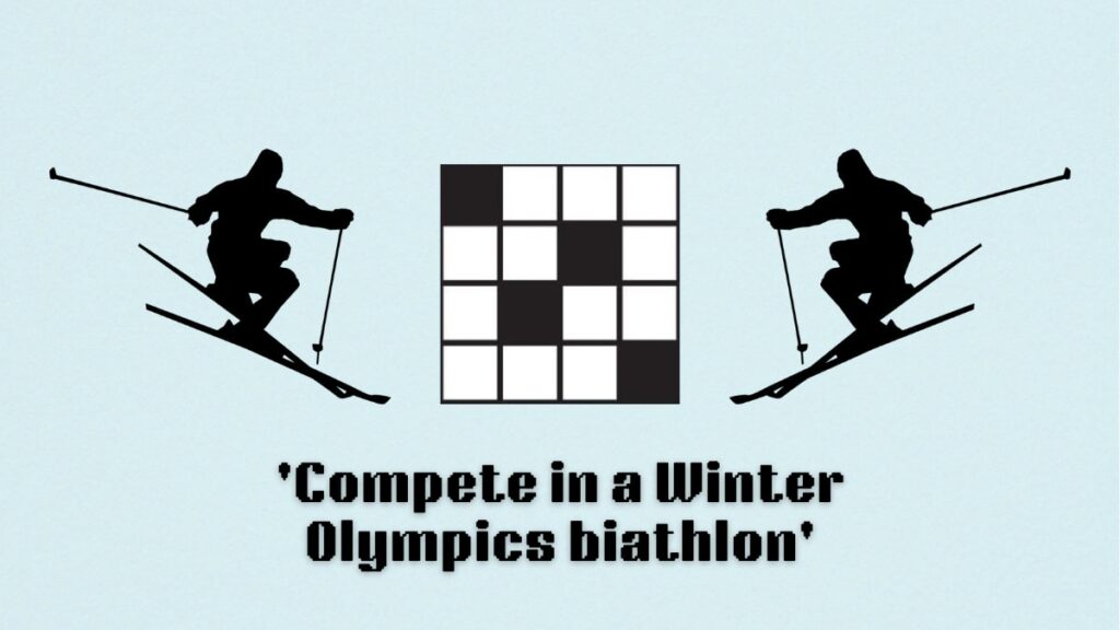  Compete In A Winter Olympics Biathlon NYT Mini Crossword Puzzle Clue 