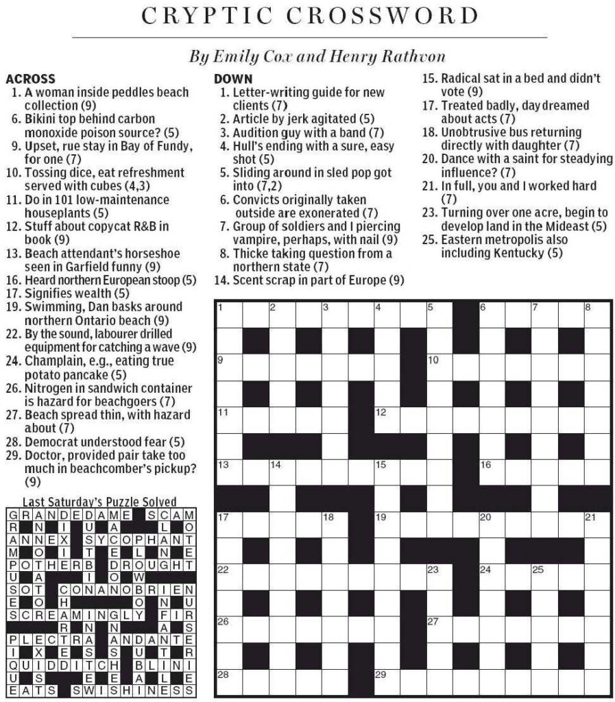 Crossword Clue Estuary