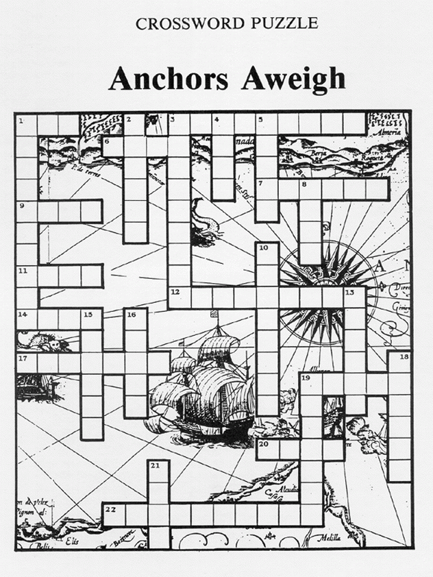 Crossword Puzzle Ships To The Sea