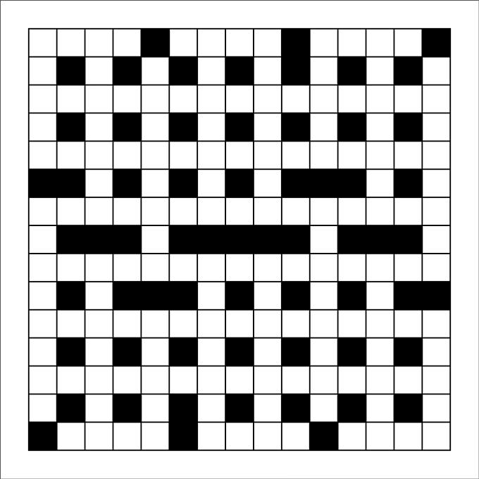 Editable Blank Crossword Puzzle Template