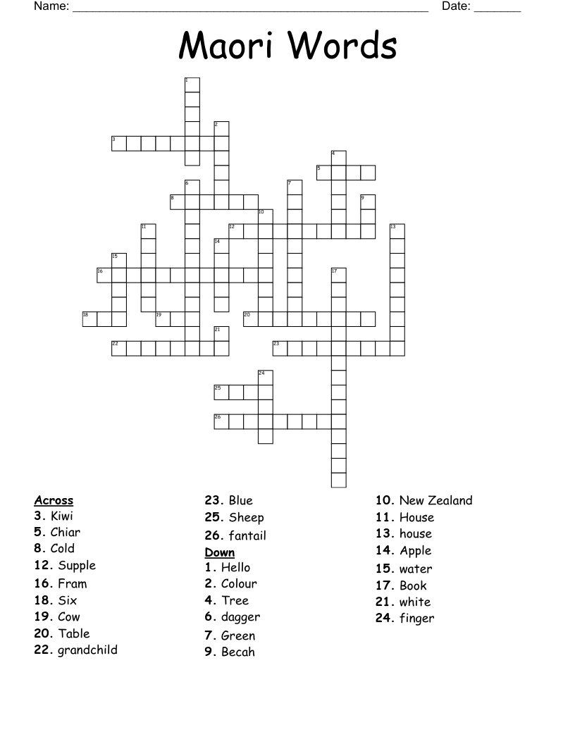 Extinct Bird Of New Zealand Crossword Prntbl concejomunicipaldechinu