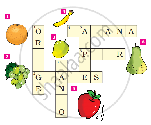 Fill In The Letters To Complete The Crossword Puzzle Use The Pictures 