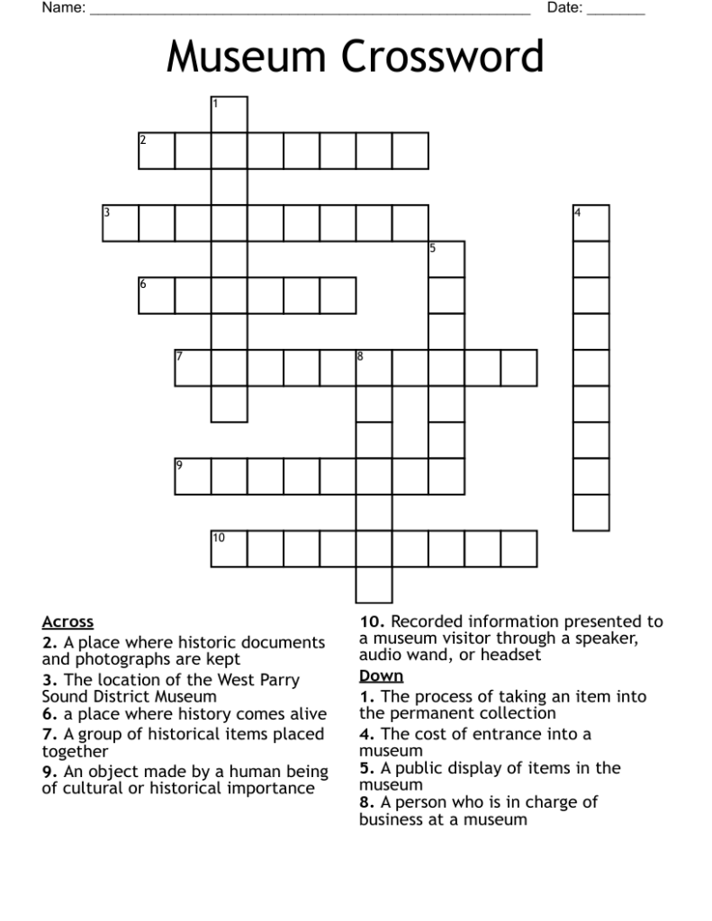 Focus Of A Stockholm Museum Crossword