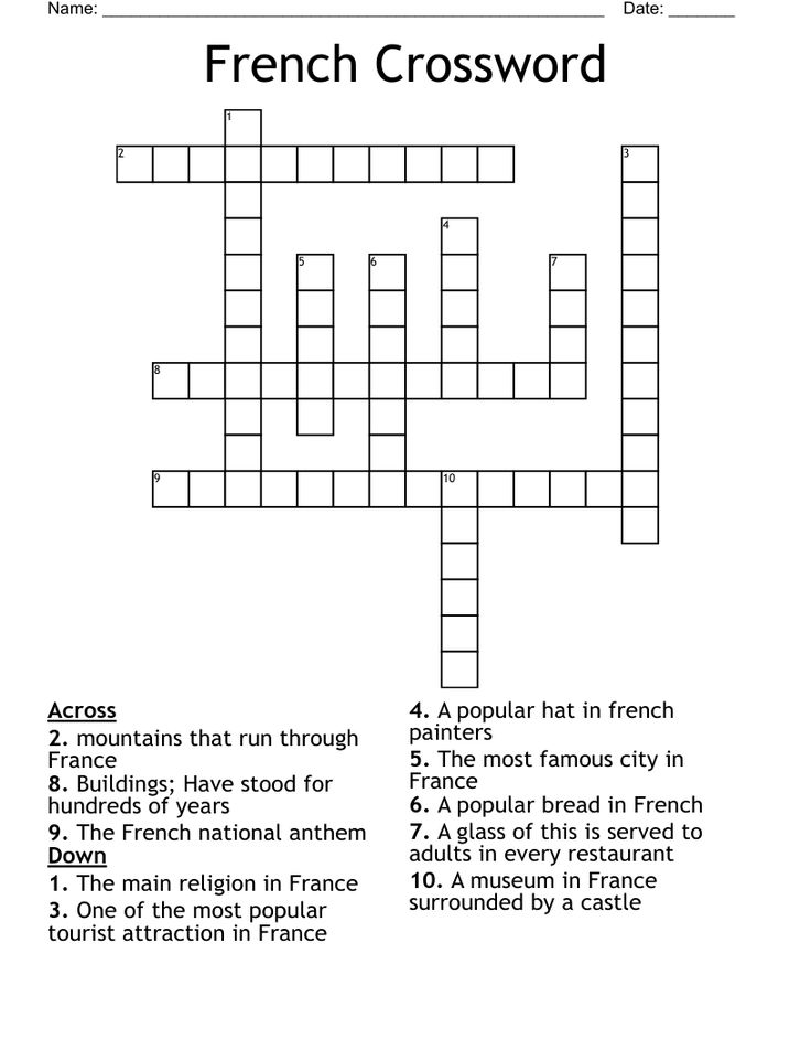 French Cleric Crossword Clue Puzzle En 2024