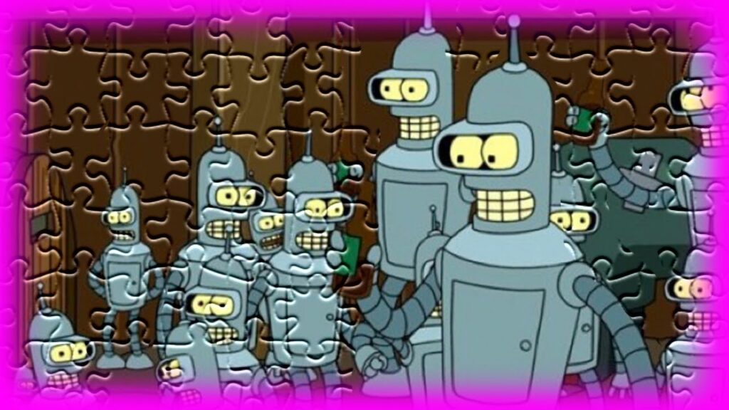 Futurama Bender Puzzle Games For Kids Puzzils YouTube