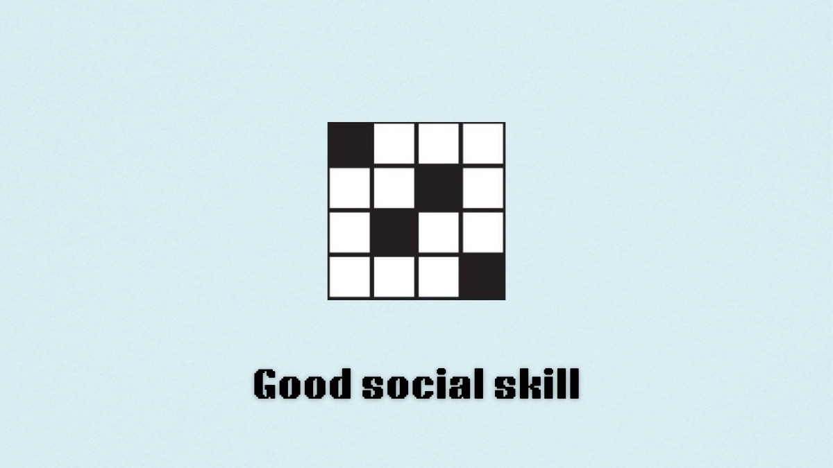 Good Social Skill NYT Crossword Clue Hints And Answers