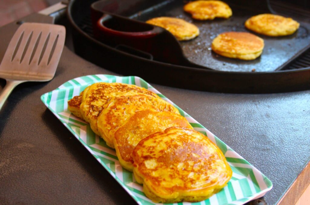 Griddle Grilled Corn Cakes Fresh Corn At Its Finest