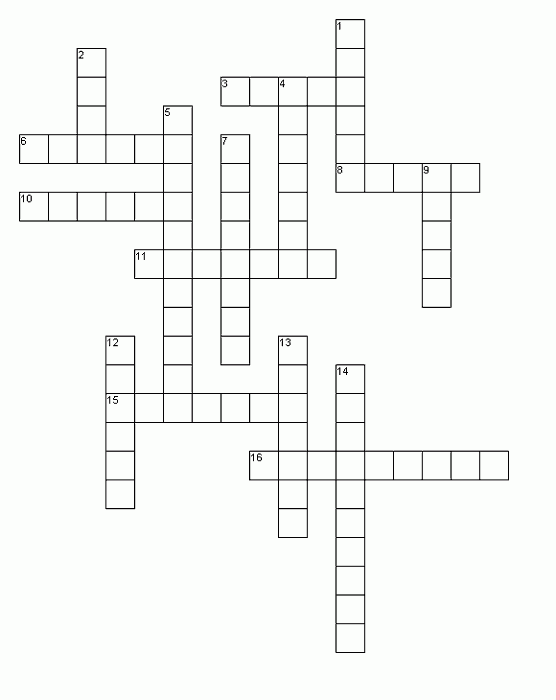 Hanukkah Crossword Puzzle Worksheet