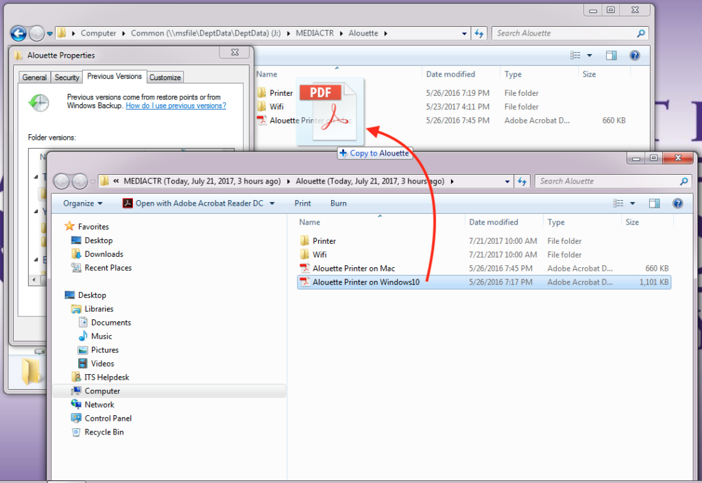 How To Recover A Deleted File From The Server ITS Virtual Helpdesk