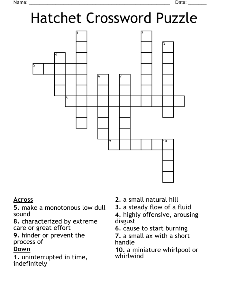 Hurry Old Style Crossword