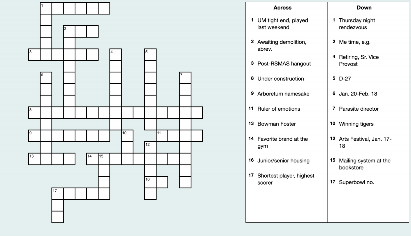 In The Middle Of Crossword Clue 6 Letters