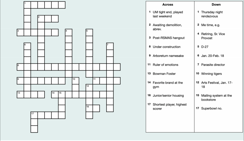 In The Middle Of Crossword Clue 6 Letters