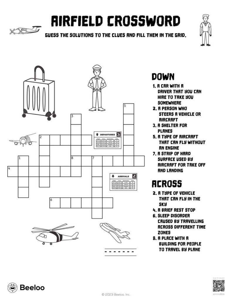 International Airport Area Crossword