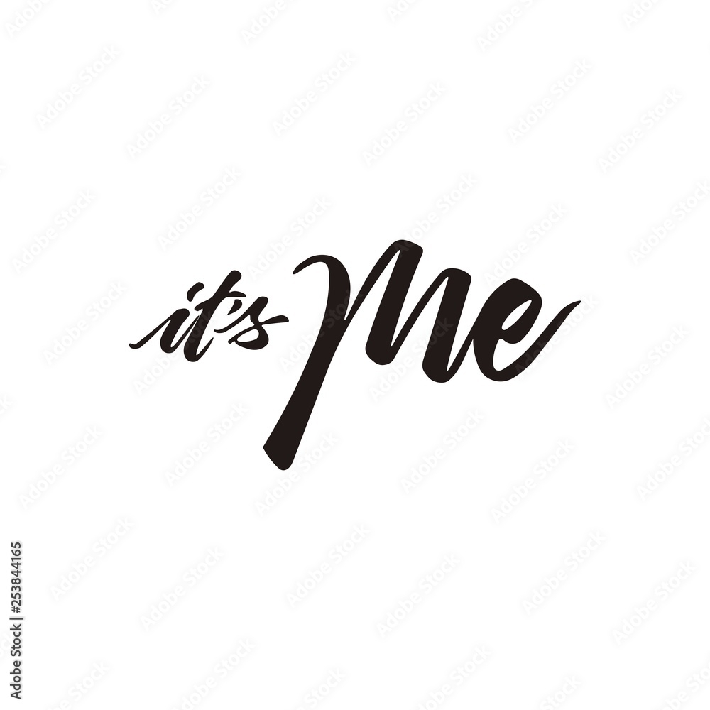 It s Me Sticker For Social Media Content Stock Vector Adobe Stock