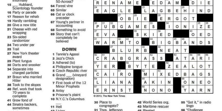 Jezebel And Gawker In The NYT Crossword Kitozeen