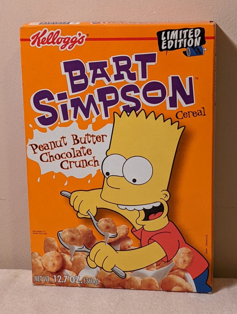 Kellogg s Cereal Bart Simpson Peanut Butter Chocolate Crunch Limited 