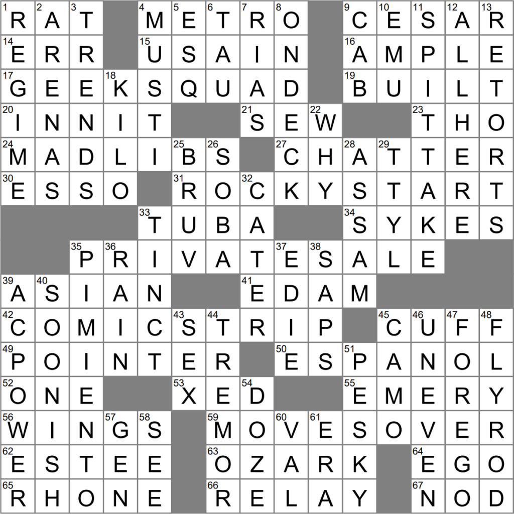 LA Times Crossword 12 May 23 Friday LAXCrossword