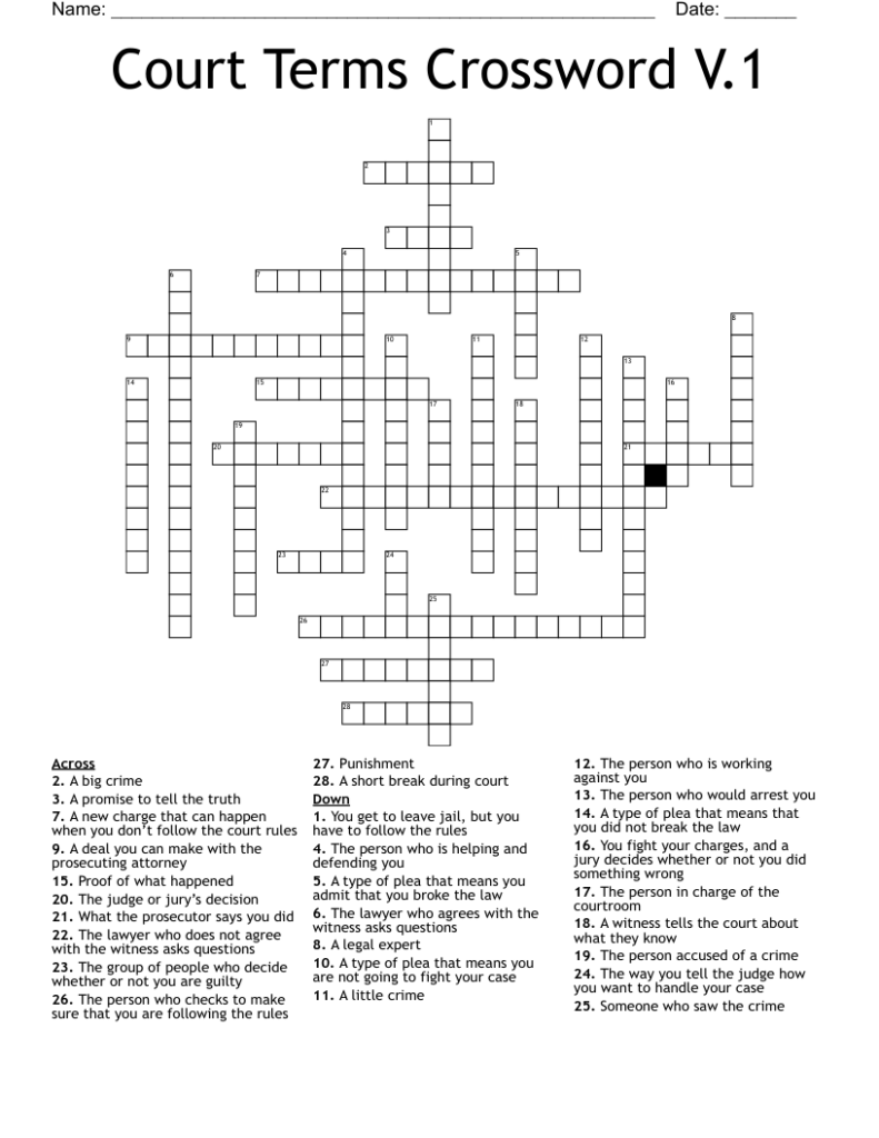 Legal Education Word Search WordMint