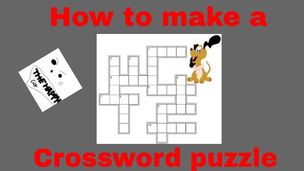 Matchless Info About How To Draw A Crossword Puzzle Tonepop