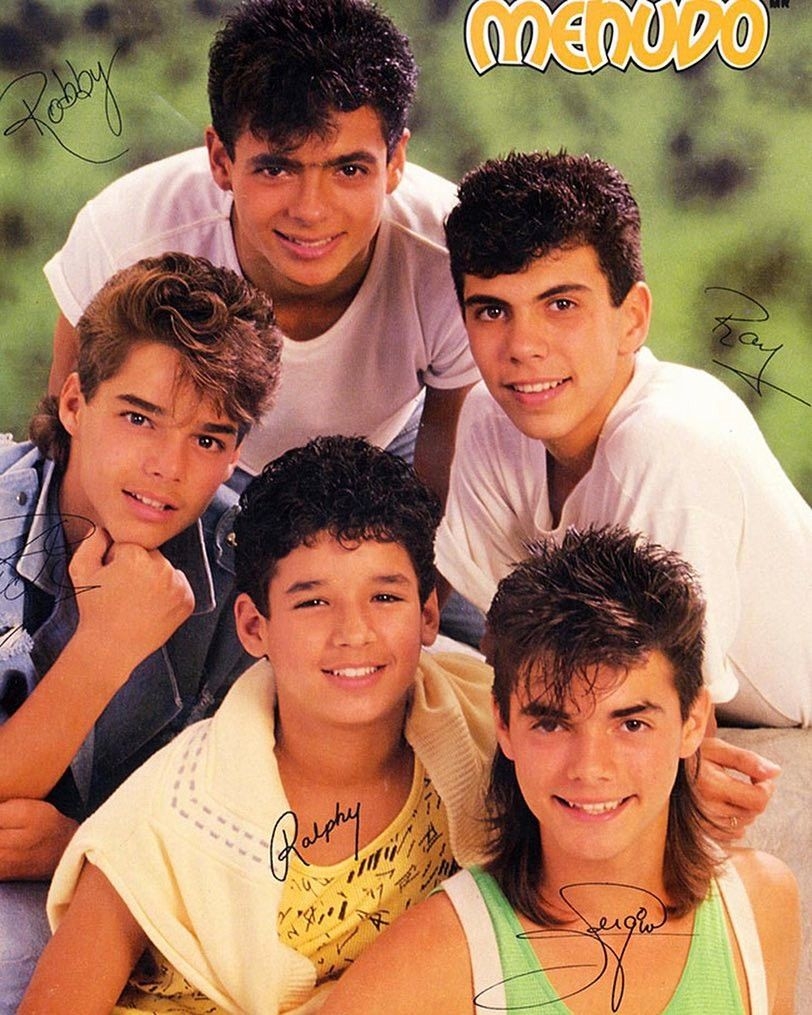 Menudo 1987 Ricky Martin Boy Bands Band Photos