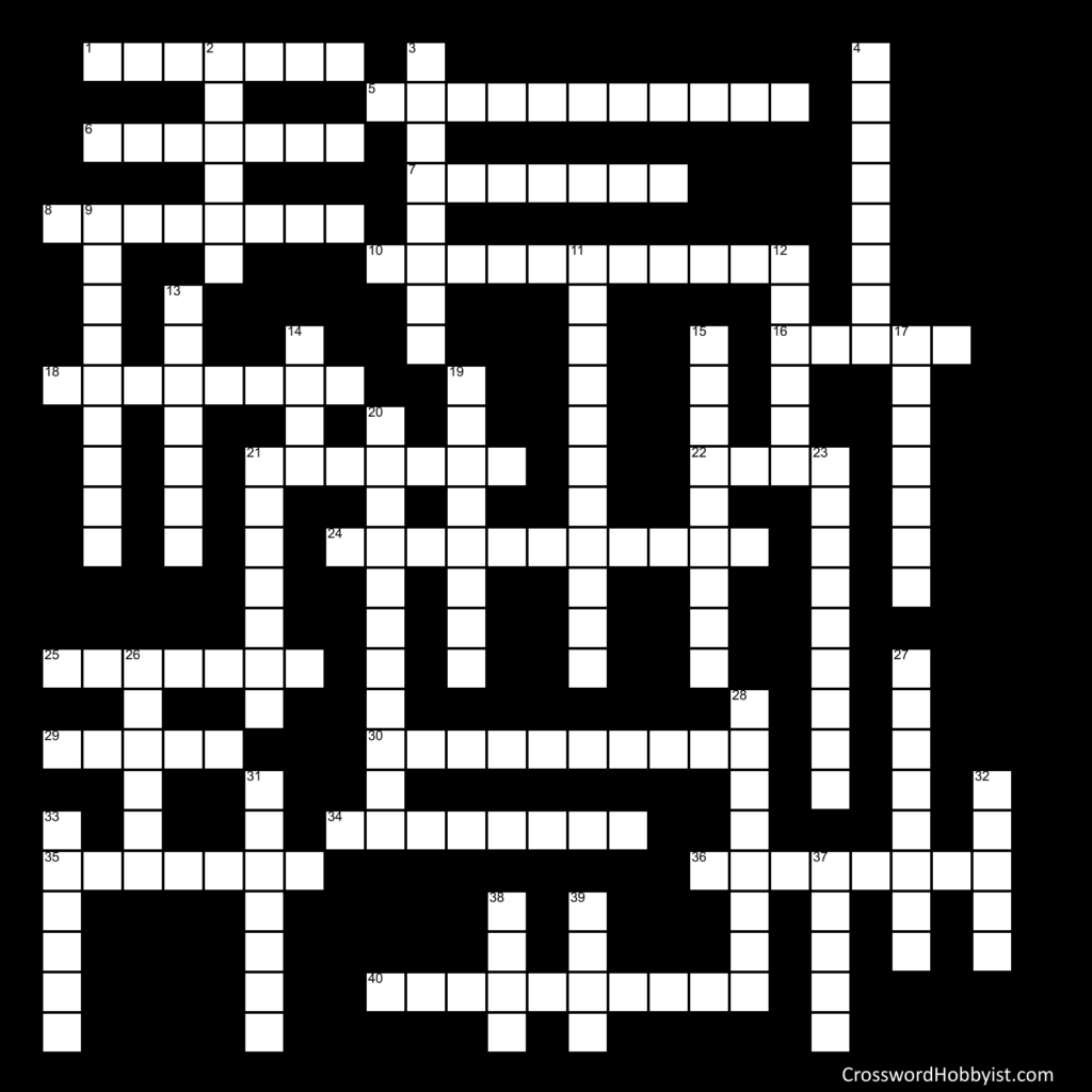 Metallurgy Crossword Puzzle