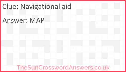 Navigational Aid Crossword Clue TheSunCrosswordAnswers co uk