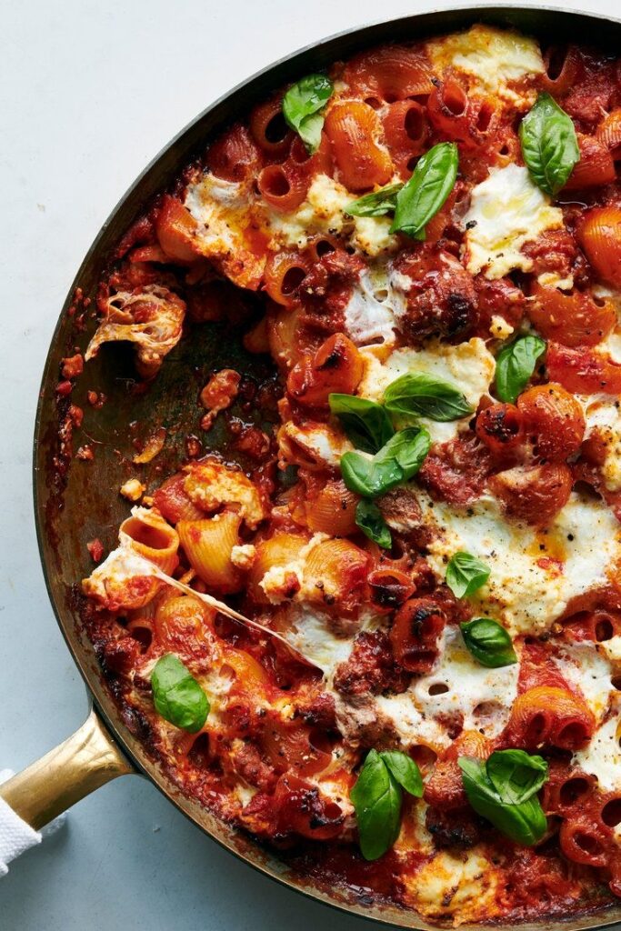 NYT Cooking Like A Cross Between Baked Ziti And Sausage Lasagna This 