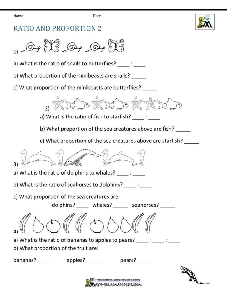 Part To Part Ratio Word Problems Worksheets