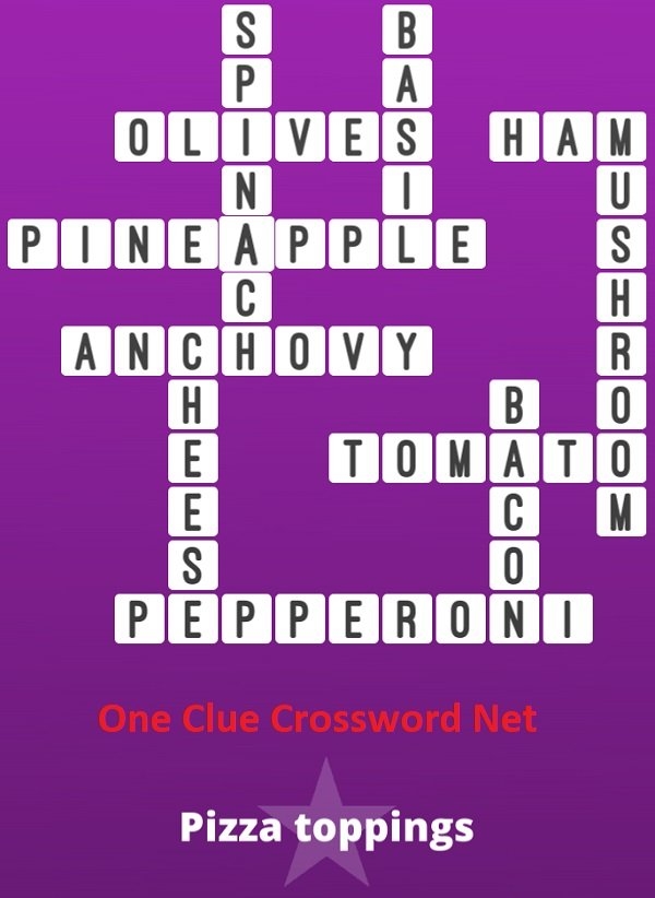 Pizza Toppings Bonus Puzzle Get Answers For One Clue Crossword Now