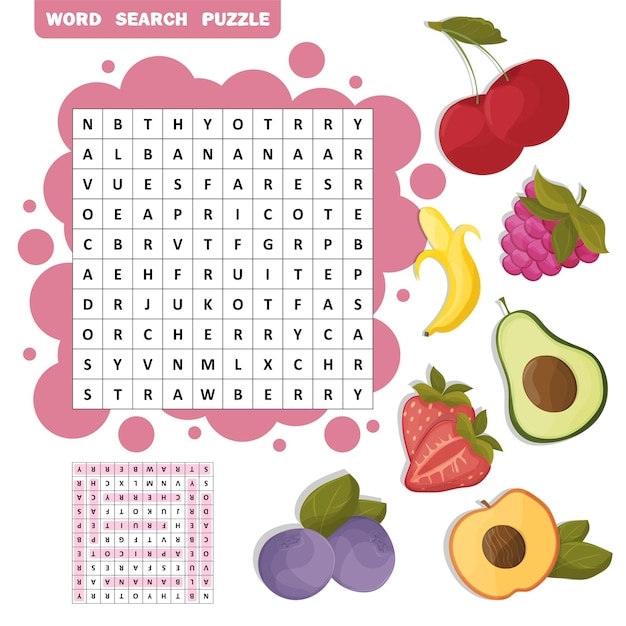 Premium Vector Vector Color Crossword Education Game For Children 