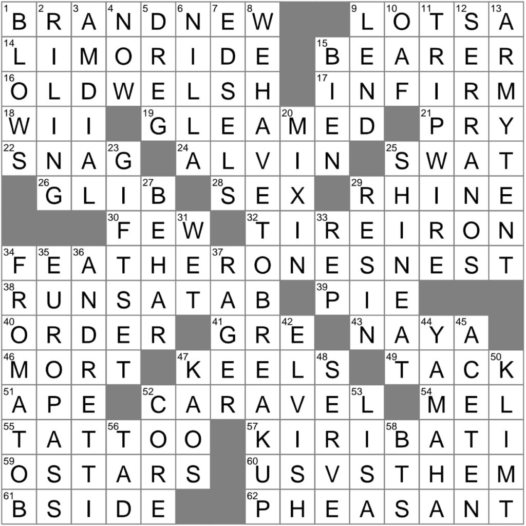 Printable Thomas Joseph Crossword Today Printable JD