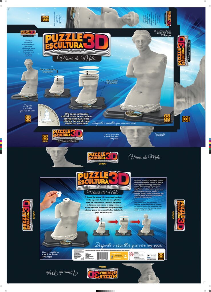 Puzzle Escultura 3D Venus De Milo On Behance