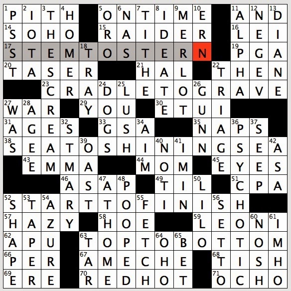 Rex Parker Does The NYT Crossword Puzzle Desert Of Israel MON 1 12 