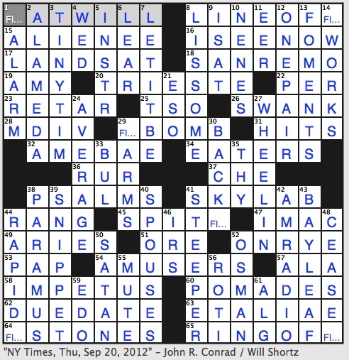 Rex Parker Does The NYT Crossword Puzzle Remote sensing Orbiter THU 