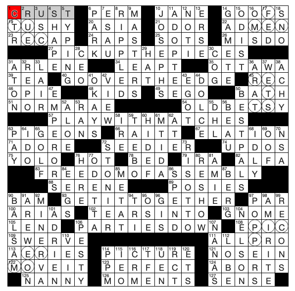 Rex Parker Does The NYT Crossword Puzzle Response To The Little Red 