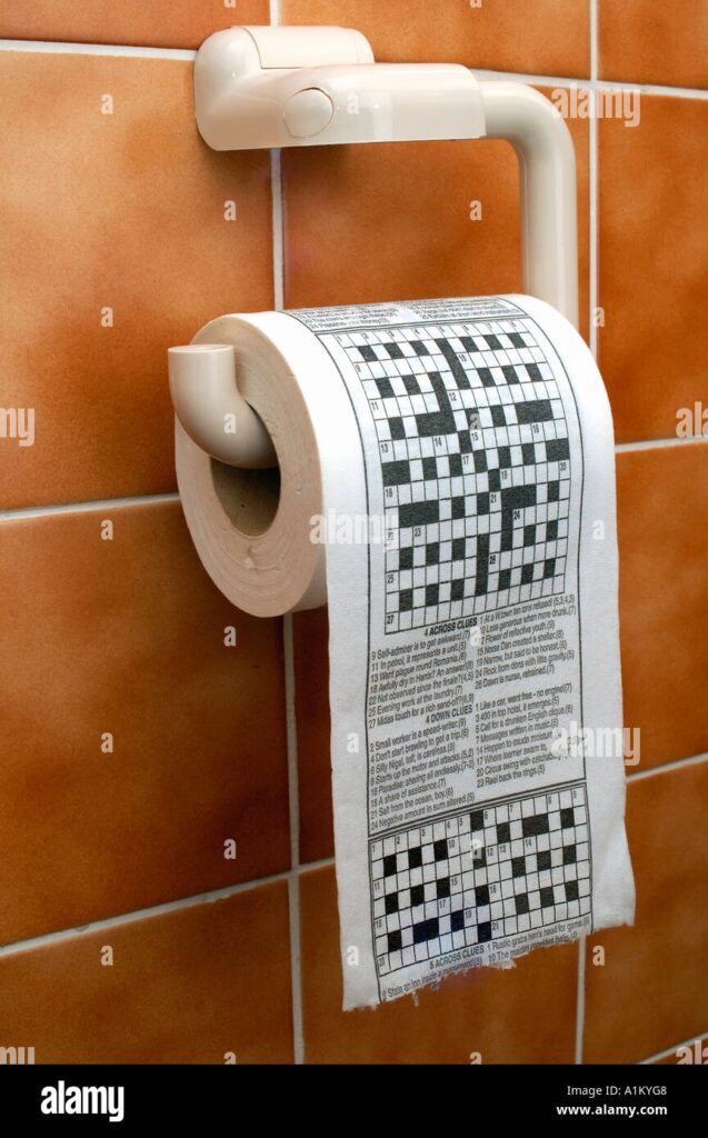 Roll Crossword Puzzle Toilet Paper Banque De Photographies Et D images 