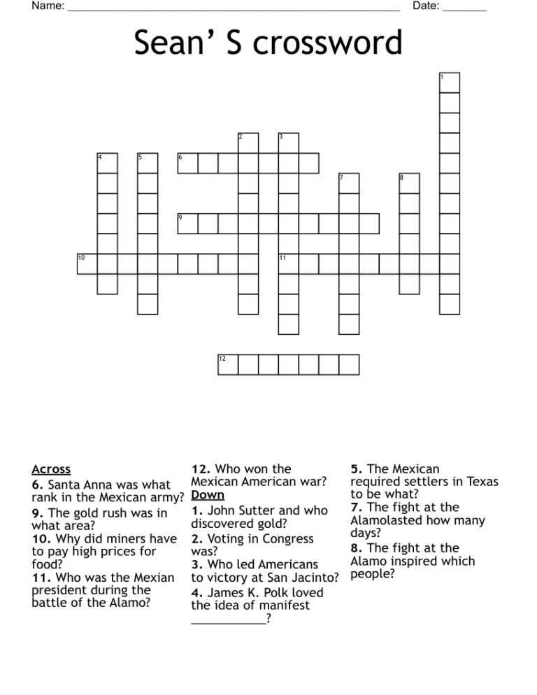 Sean Astin Film Crossword