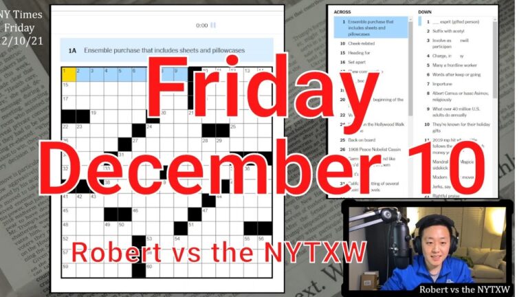 So Much Trivia 0 17 10 27 Fri 12 10 21 New York Times Crossword 