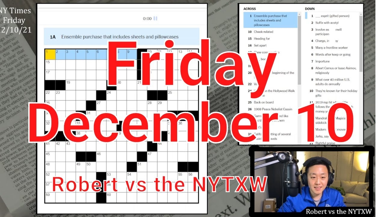 So Much Trivia 0 17 10 27 Fri 12 10 21 New York Times Crossword