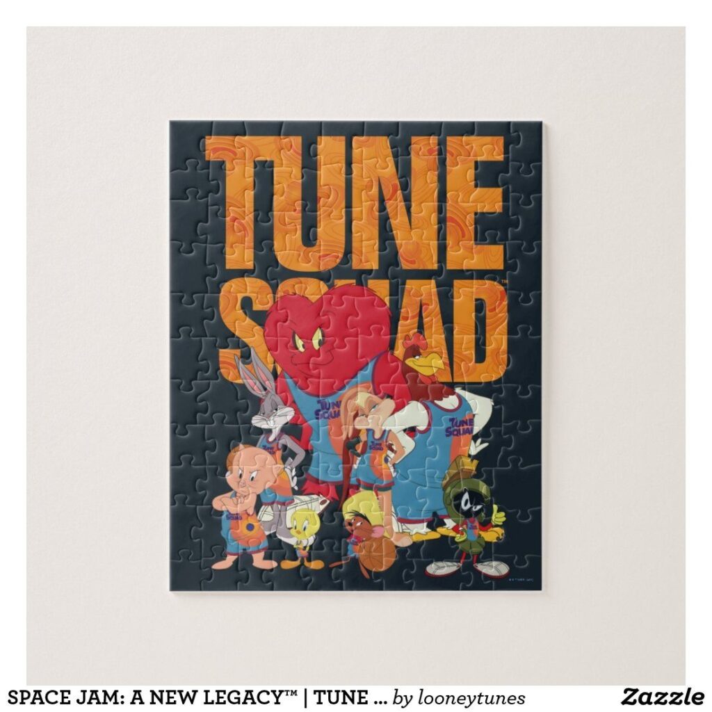 SPACE JAM A NEW LEGACY TUNE SQUAD Lineup Jigsaw Puzzle Custom 