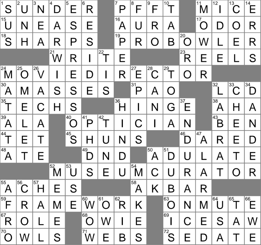 Split Apart Crossword Clue Archives LAXCrossword